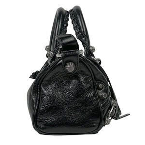 Balenciaga Cagole Handbag Le Leather Black Shoulder Bag